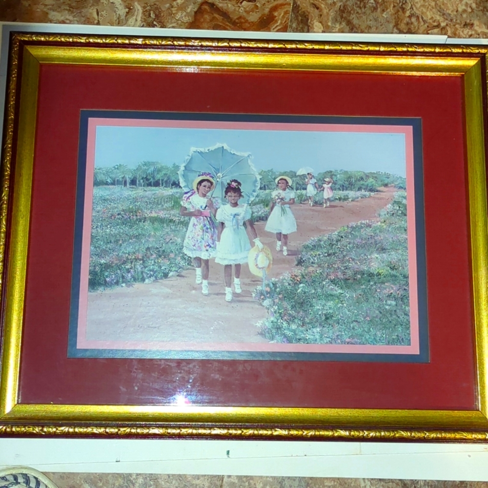Home interiors, beautifully framed and mounted Ann Mount print 15"x12"